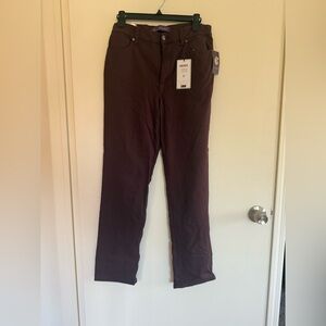 Gloria Vanderbilt Port Wine Tapered-Leg Pants